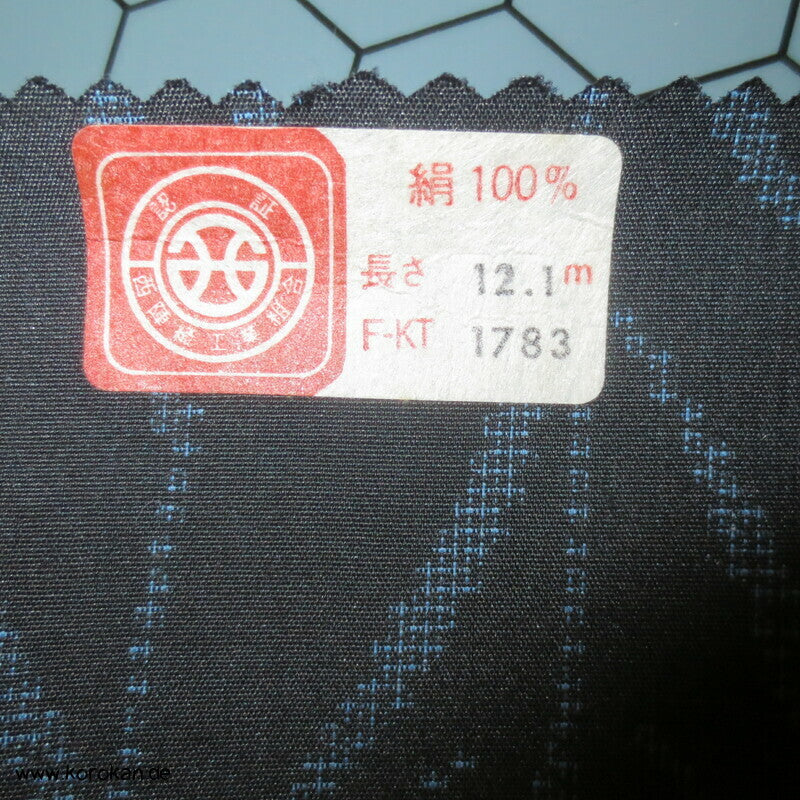 Stoffballen Kasuri Heavenly Bamboo Tsumugi Seide