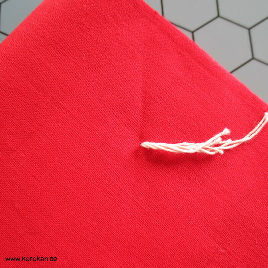 rotes Batist Baumwollfutter für Kimono aus Japan