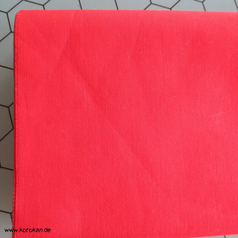 rotes Batist Baumwollfutter für Kimono aus Japan