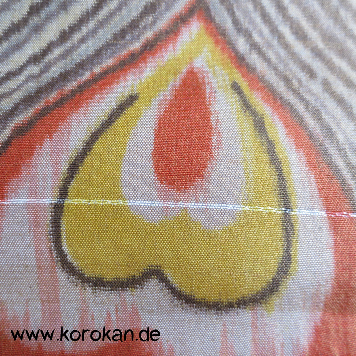Pfauenfeder Meisen Kimono Seide