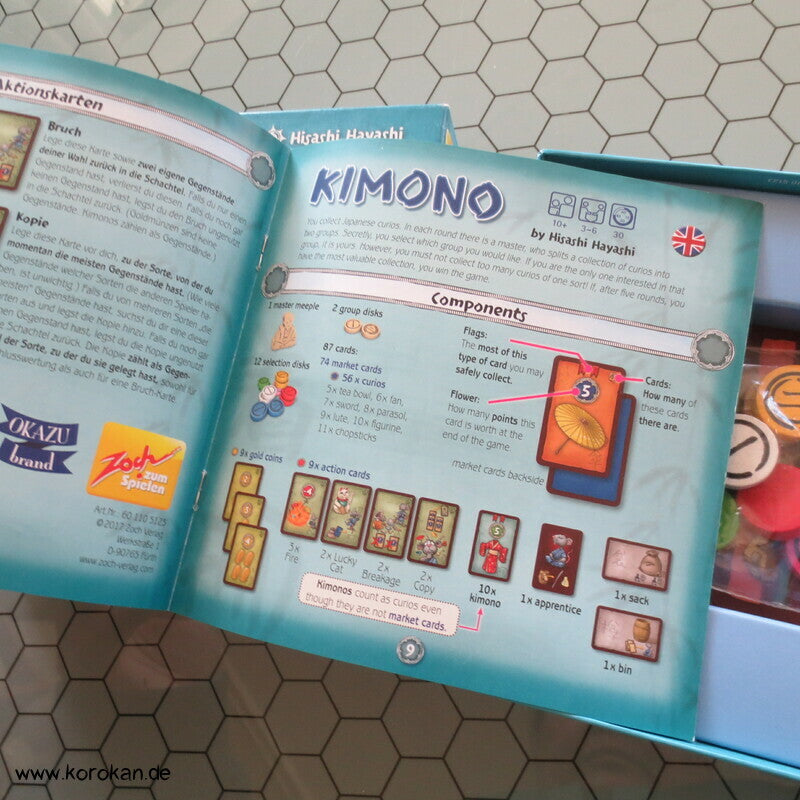 Kimono Spiel - Brettspiel, Zoch Verlag