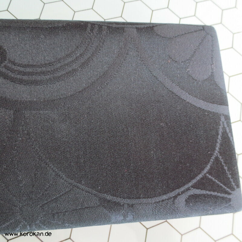 schwarze Seidendamast Clutch Tasche - für Party oder Silvester, Oper etc..