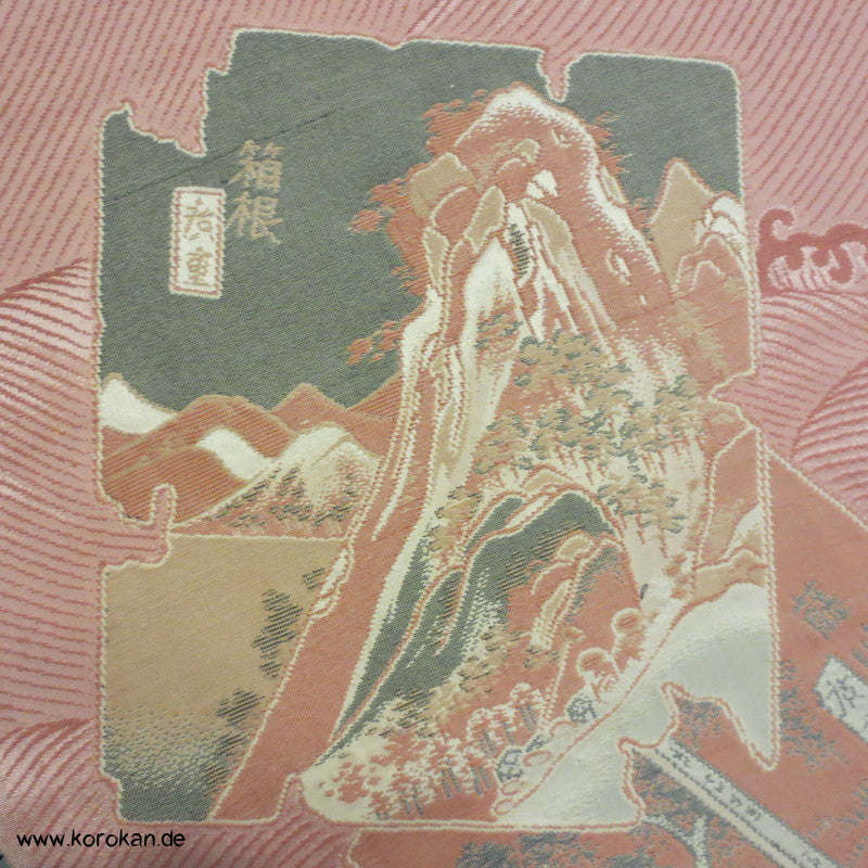 Wellen und Shikishi Omeshi Seiden Jacquard Araihari Kimono