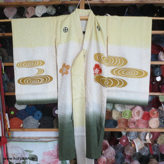 antiker Kimono für kleine Jungen, Gosho Priester