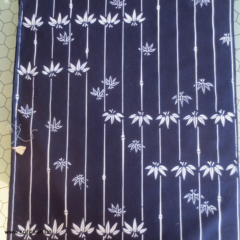 Bambusstreifen Yukata Kimono Baumwoll Stoff aus Japan