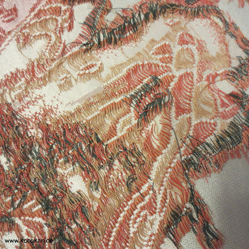 Wellen und Shikishi Omeshi Seiden Jacquard Araihari Kimono