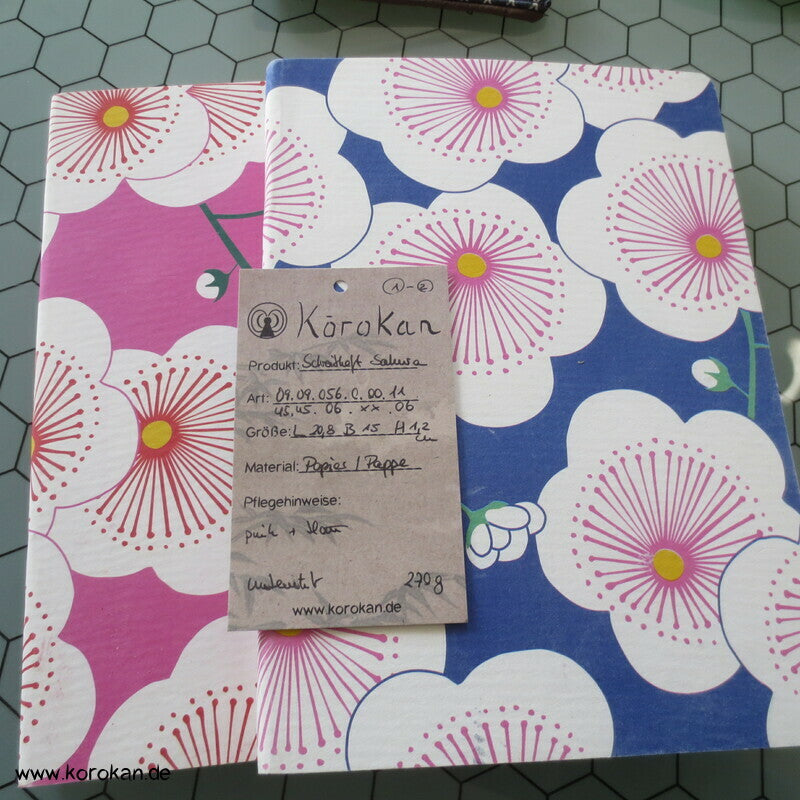 Tagebuch, Journal, Schreibheft Sakura - broschiert, ca. Din A5