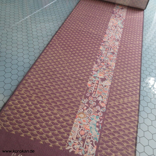 Segaiha Blütenband Wolle / Seide Kimono Krepp Stoffrolle