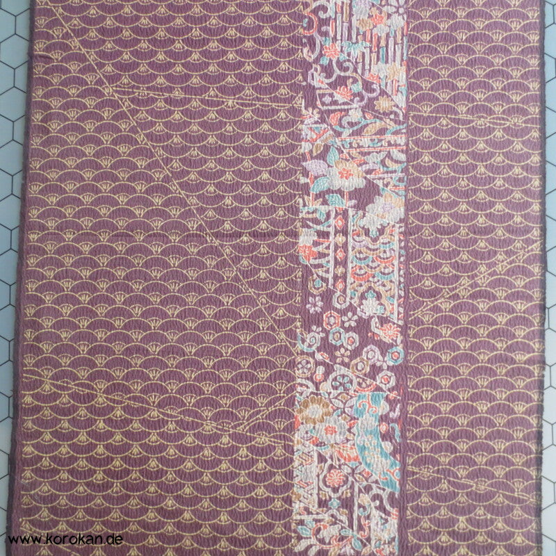 Segaiha Blütenband Wolle / Seide Kimono Krepp Stoffrolle