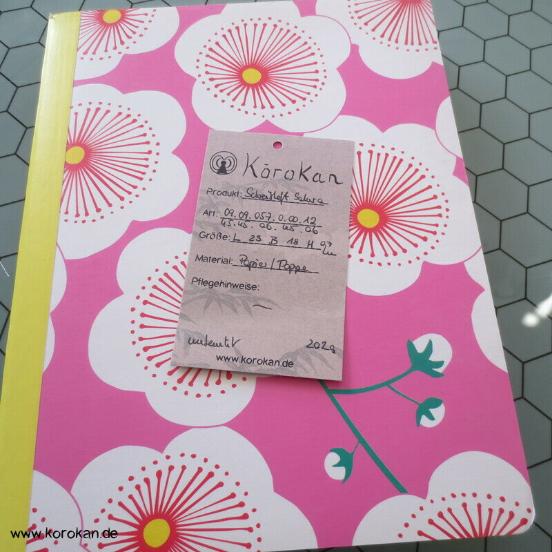 Tagebuch, Journal, Schreibheft Sakura - broschiert, über Din A5