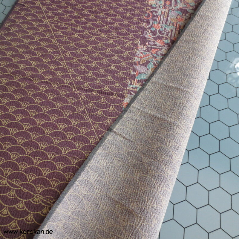 Segaiha Blütenband Wolle / Seide Kimono Krepp Stoffrolle