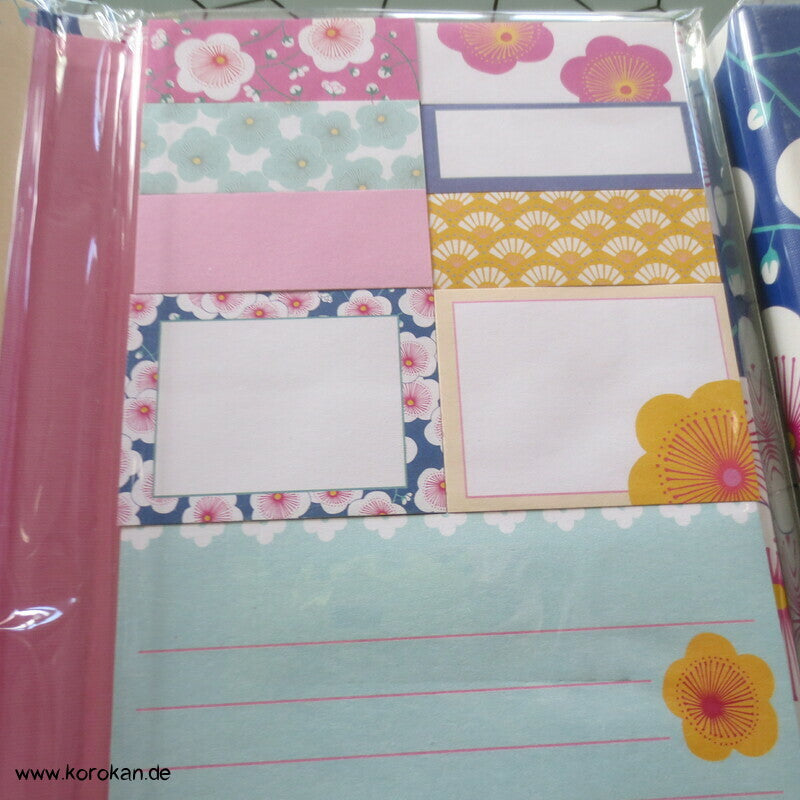 Notizbuch, Merkzettel Sakura - broschiert, verschiedene Motive