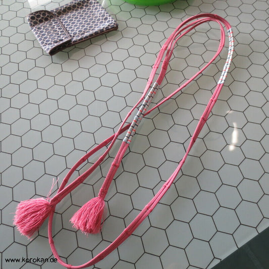 altrosa umwickelter Obijime, Seide für Kimonogürtel