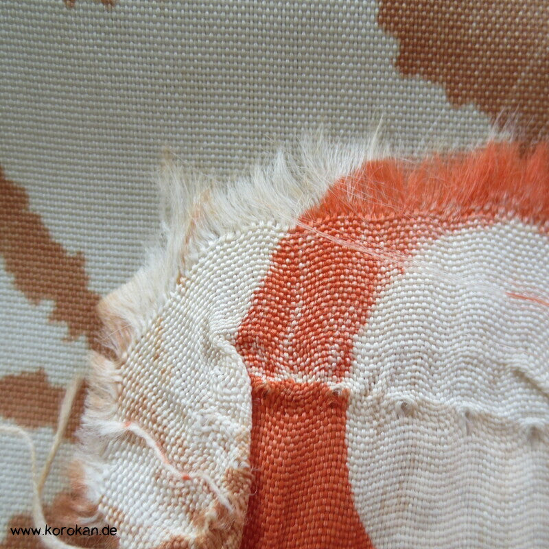 japanischer stilisierte Blüten Viscose Juban Kimono Stoff