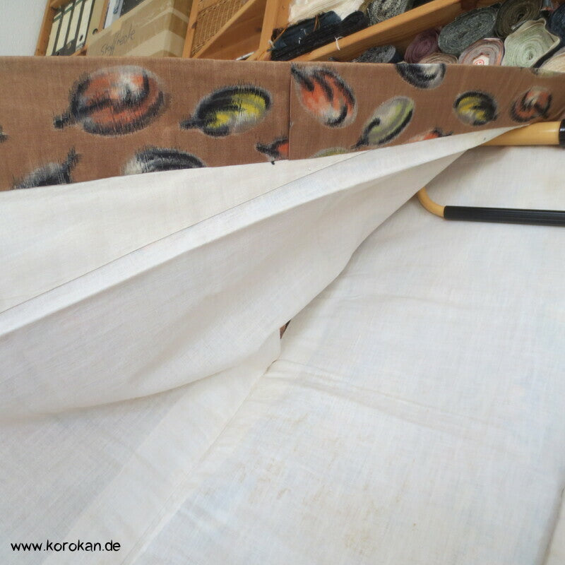 Seiden Meisen Komon Kimono Blätter