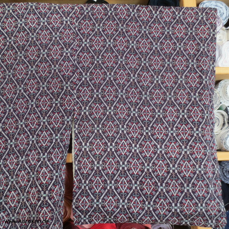 Rauten Komon Kimono, feine leichte Seide