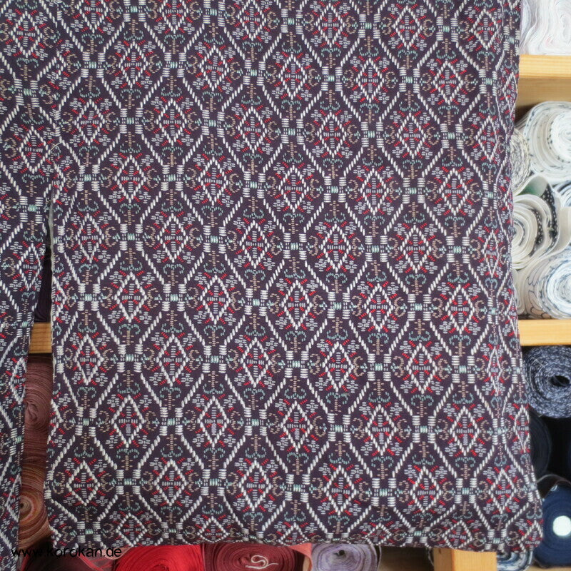 Rauten Komon Kimono, feine leichte Seide