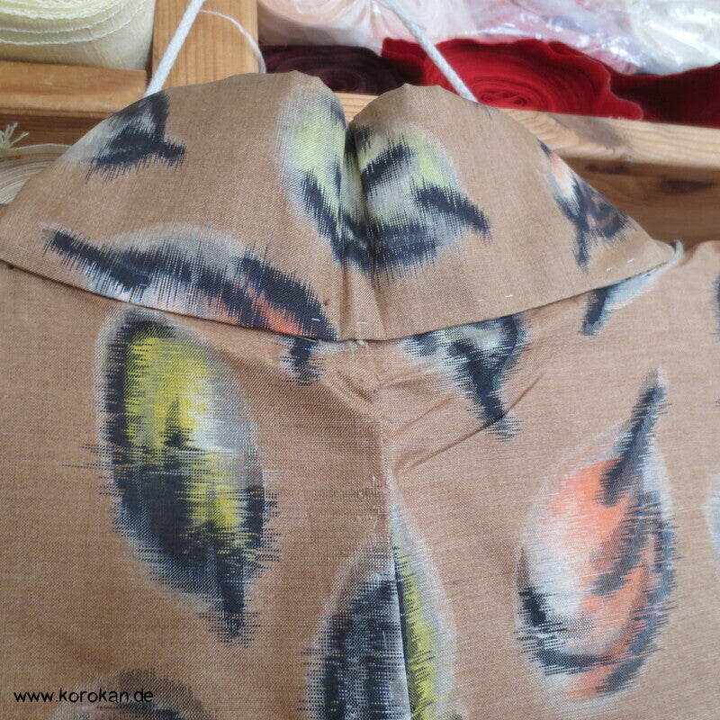 Seiden Meisen Komon Kimono Blätter