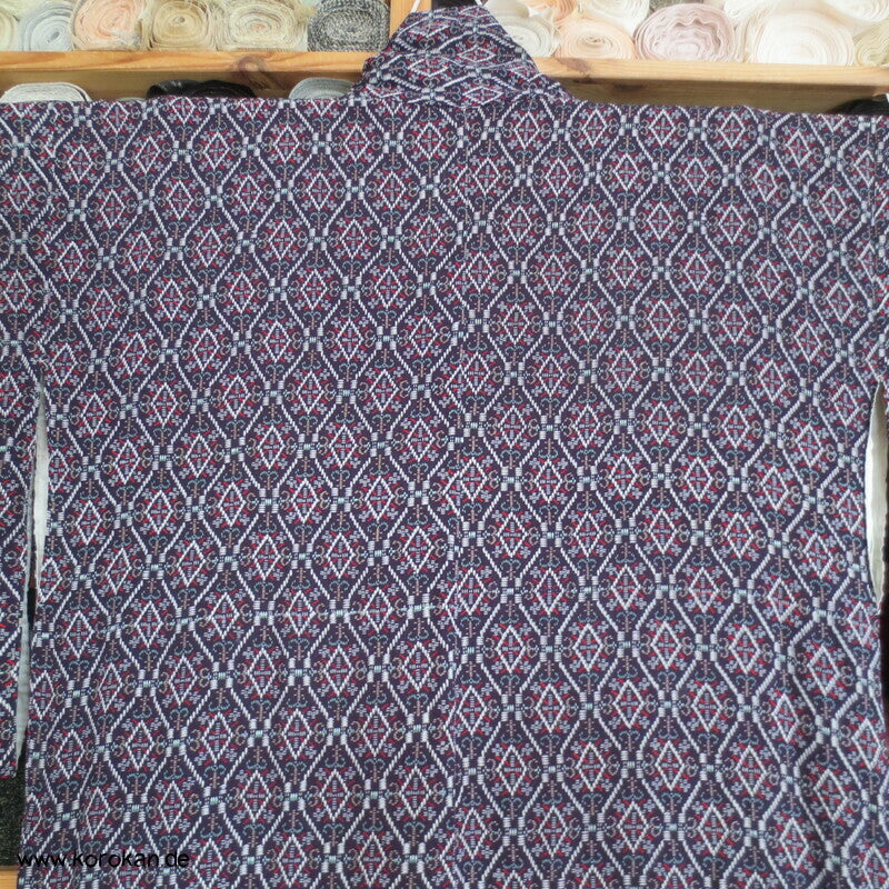 Rauten Komon Kimono, feine leichte Seide