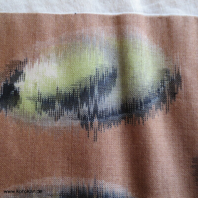 Seiden Meisen Komon Kimono Blätter