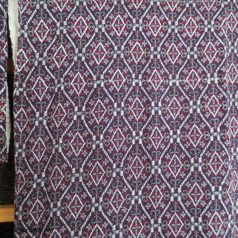 Rauten Komon Kimono, feine leichte Seide