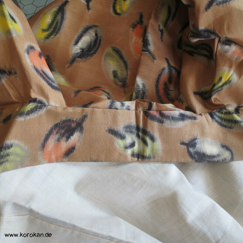 Seiden Meisen Komon Kimono Blätter