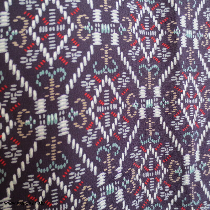 Rauten Komon Kimono, feine leichte Seide