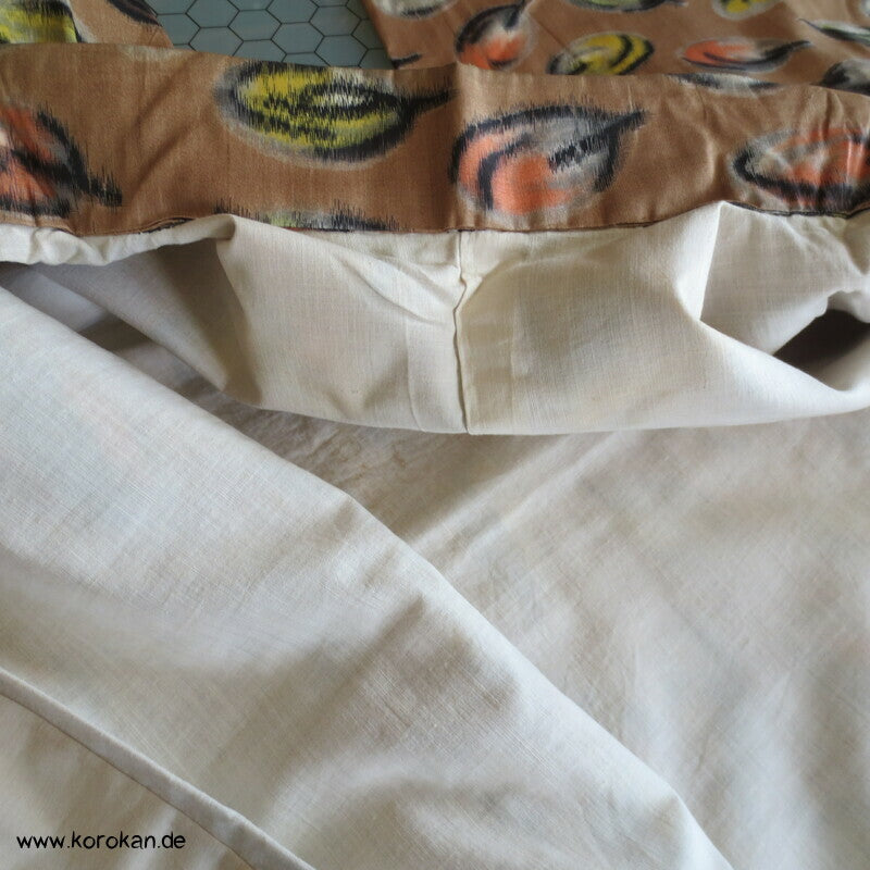 Seiden Meisen Komon Kimono Blätter