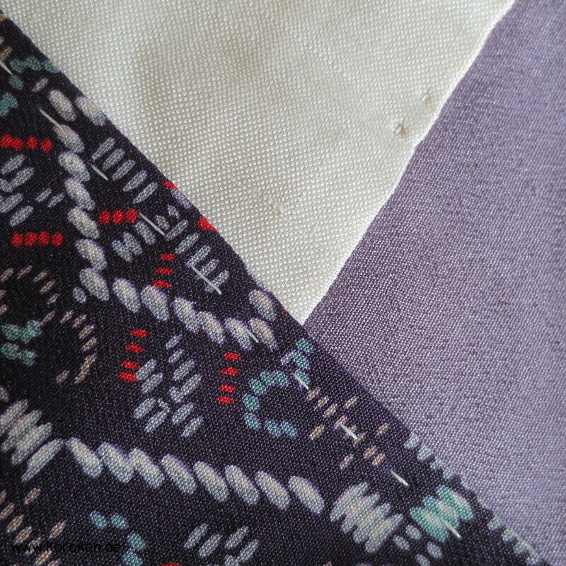 Rauten Komon Kimono, feine leichte Seide