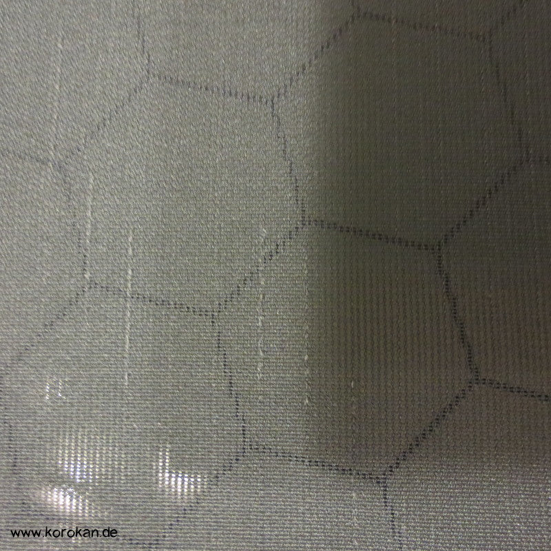 transparenter blaugrauer Seide (?) Stoff