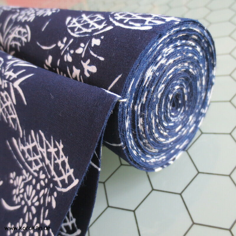 Bambusgitter Blumen japanischer Yukata Kimono Baumwoll Stoff