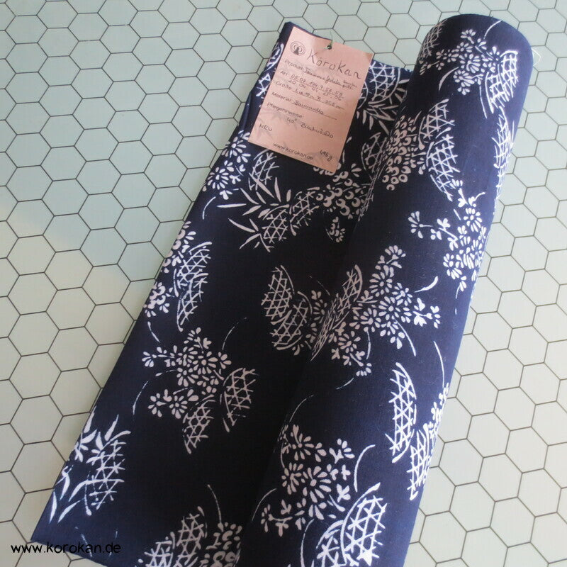 Bambusgitter Blumen japanischer Yukata Kimono Baumwoll Stoff