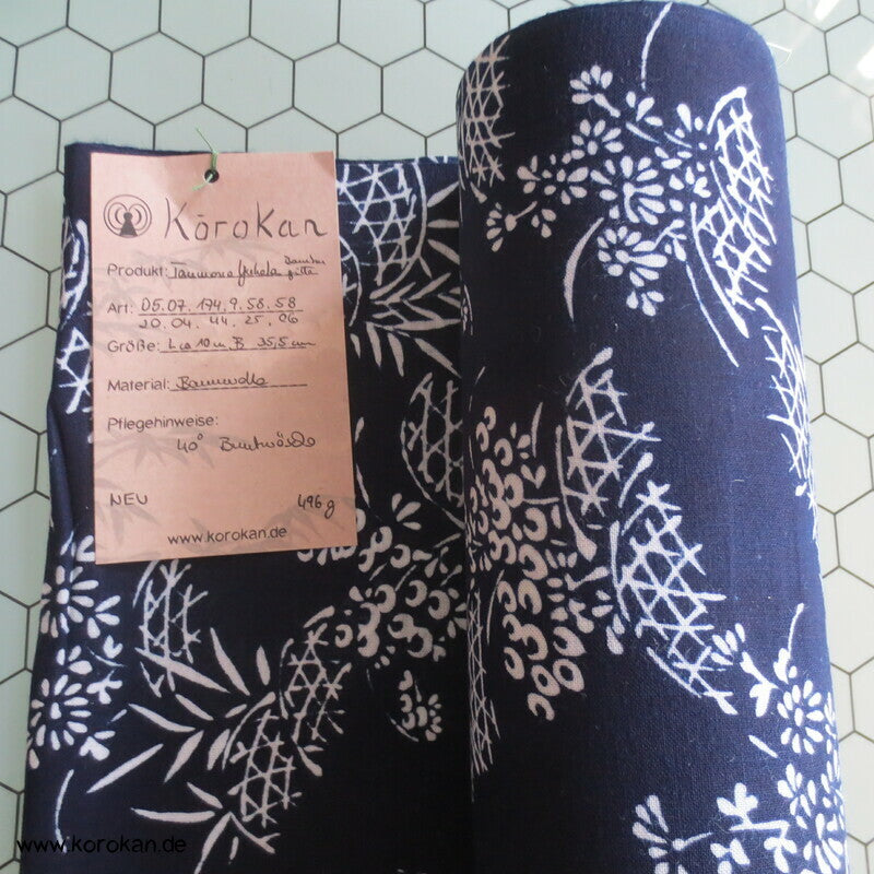 Bambusgitter Blumen japanischer Yukata Kimono Baumwoll Stoff