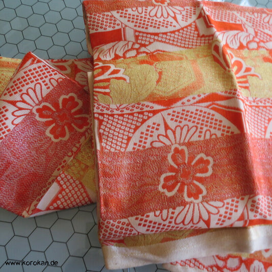 Nagoya Obi Seidenbrokat Rondelle, antik