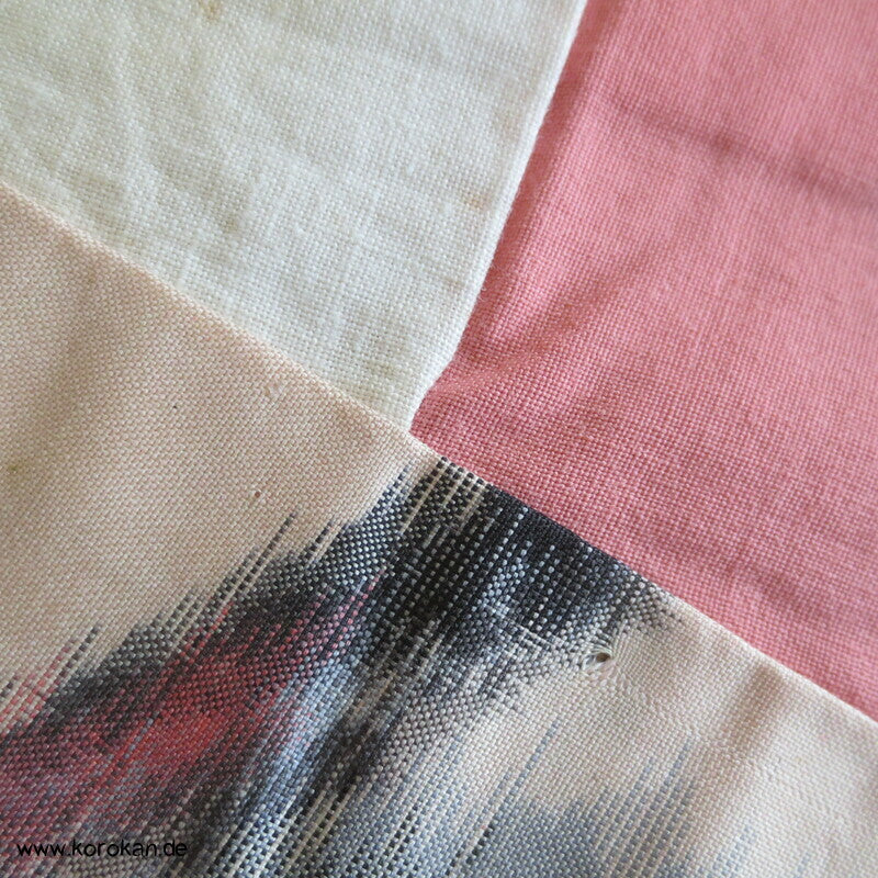 Seiden Meisen Komon Kimono Blätterzweige