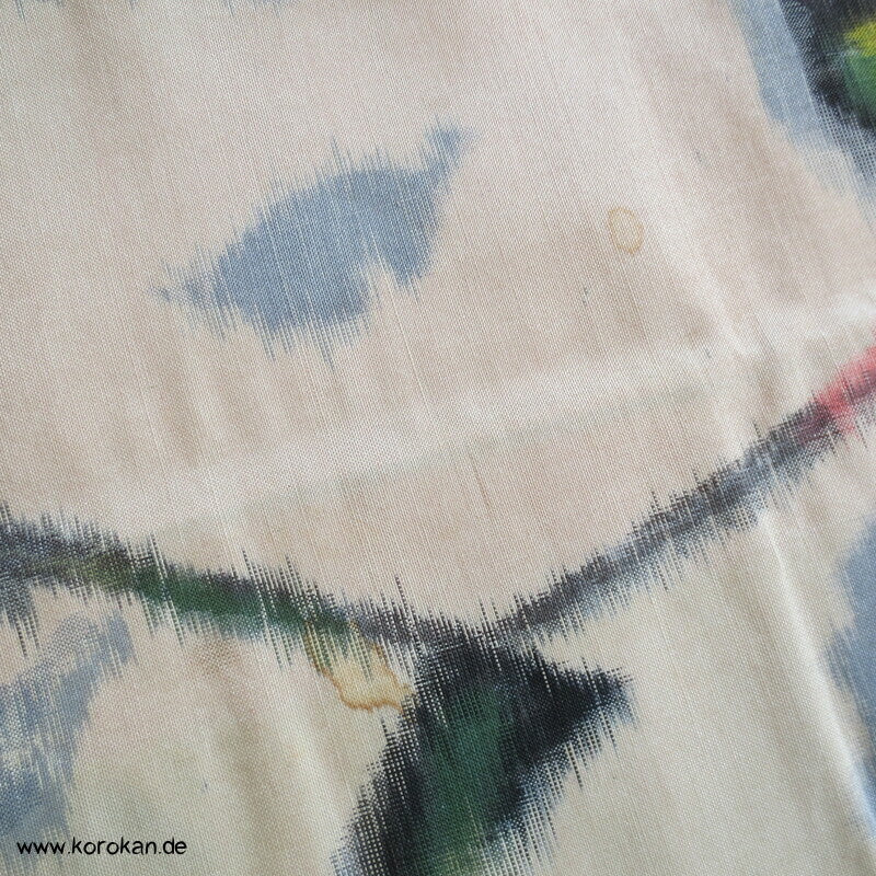 Seiden Meisen Komon Kimono Blätterzweige