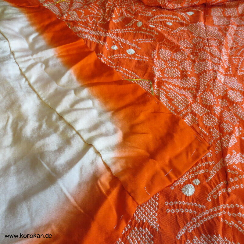 Full Shibori Seiden Karieba für Furisode, Goldstickerei