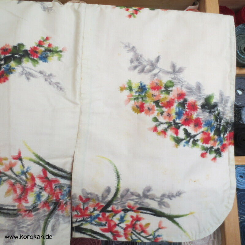 Seiden Meisen Komon Kimono Blumensträuße