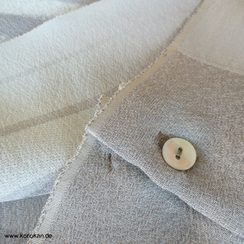 Longshirt aus glänzendem Viscosejersey mit Verlängerung aus Kimonoseidenrest, Gr. XL