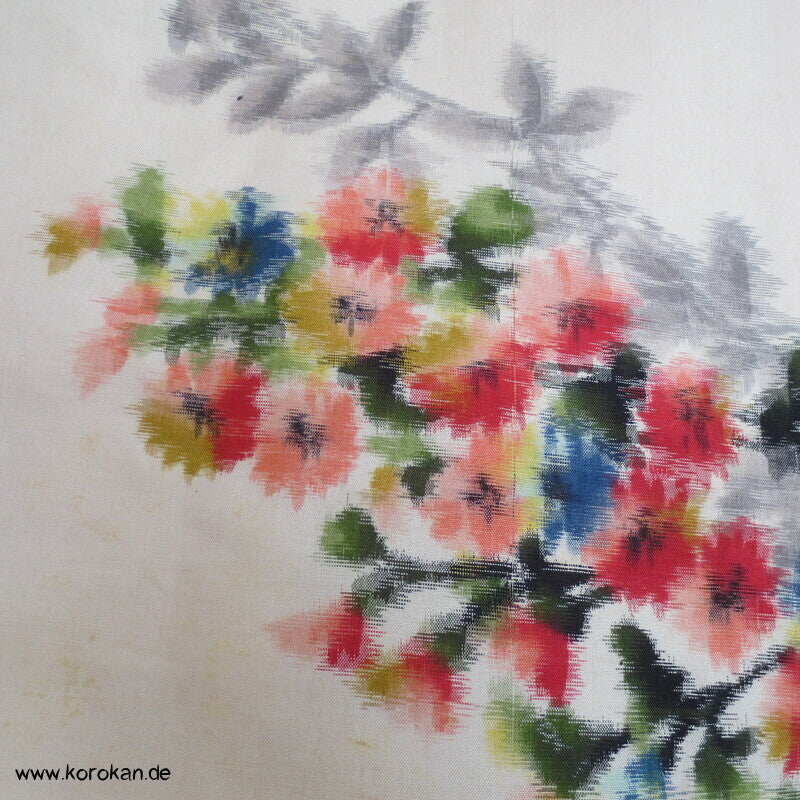 Seiden Meisen Komon Kimono Blumensträuße