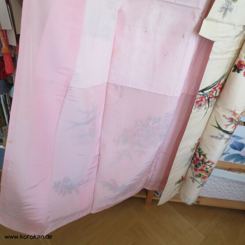 Seiden Meisen Komon Kimono Blumensträuße