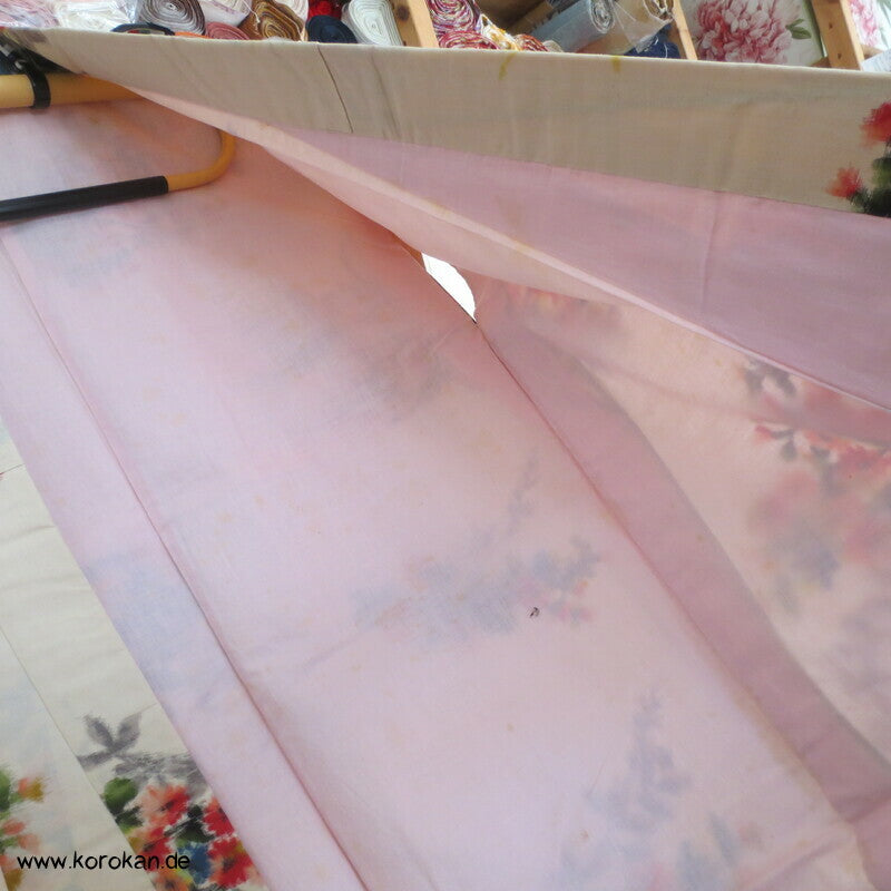 Seiden Meisen Komon Kimono Blumensträuße