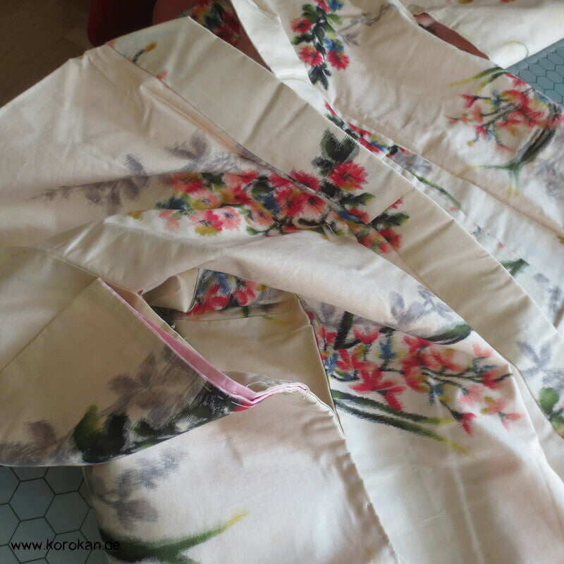 Seiden Meisen Komon Kimono Blumensträuße