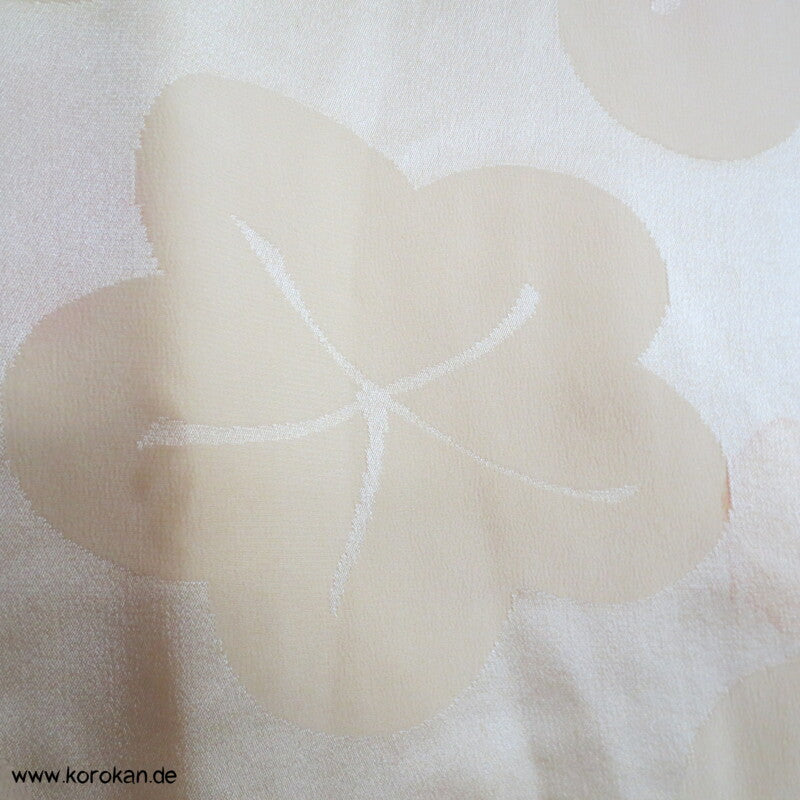 Seiden Ume Blüten Damast mit Shibori Juban Kimono