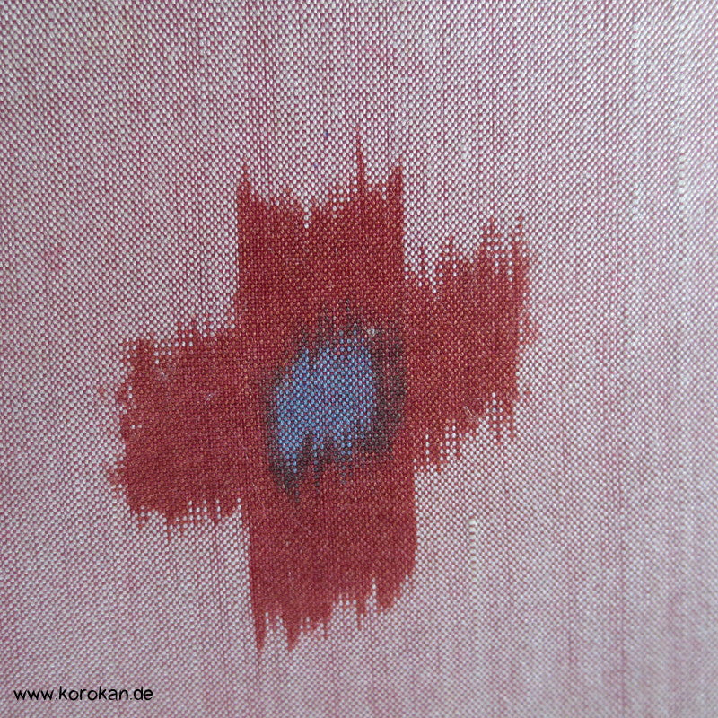 kleine Kreuze Kasuri in rosa Meisen Kimono Seide