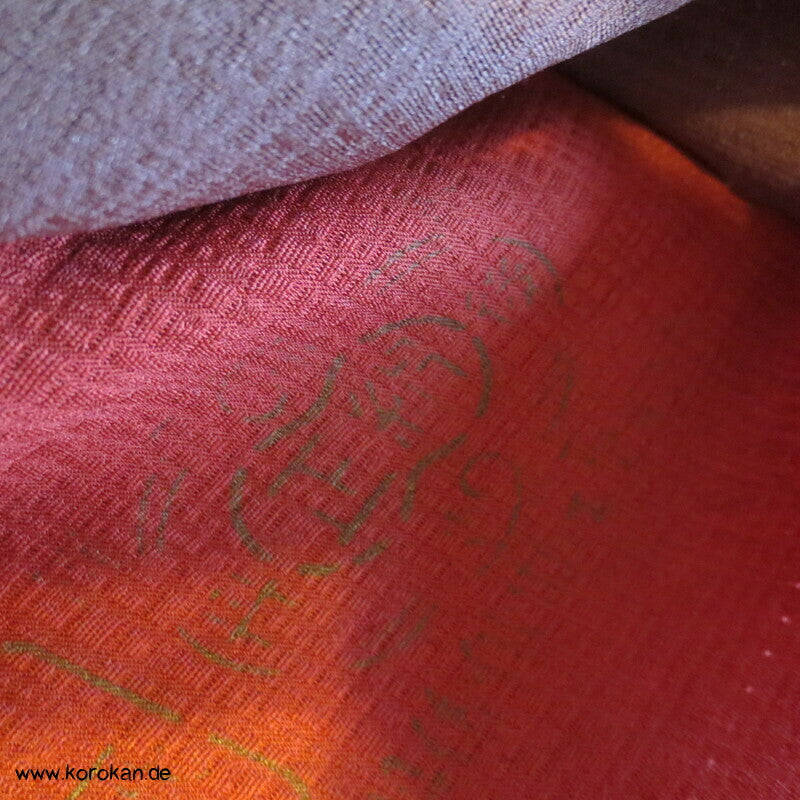 Karieba Haori Kimono mit Shibori und großem Farbschwung, Seide