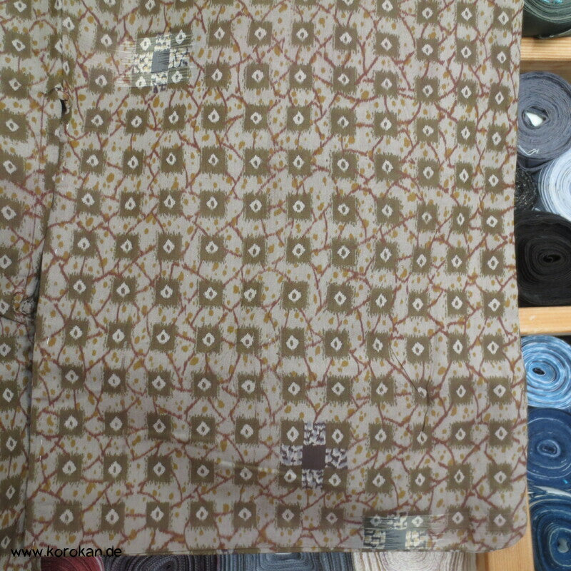 Seiden Meisen Komon Kimono feinste Karos