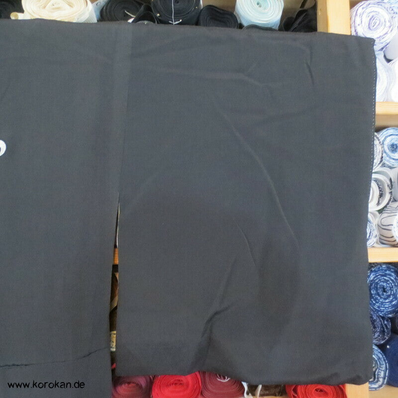 grüner Teich mit Stickerei Blumen und Bambus Tomesode