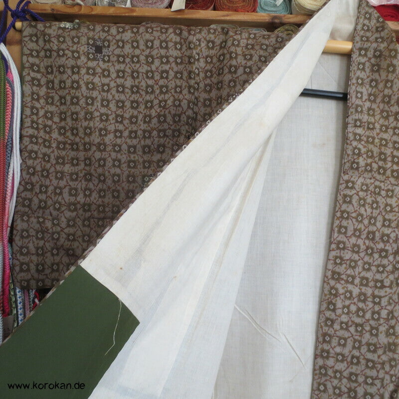 Seiden Meisen Komon Kimono feinste Karos
