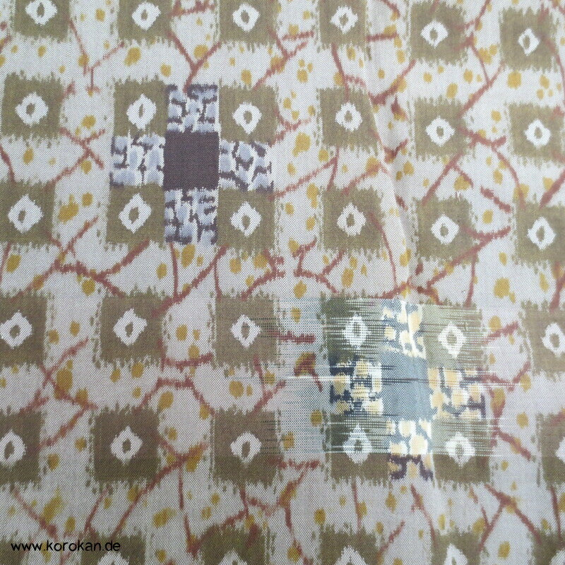 Seiden Meisen Komon Kimono feinste Karos